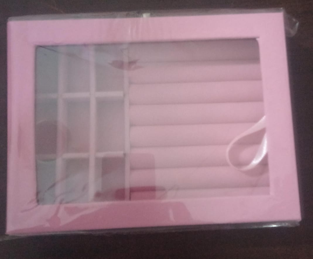 Jewelry Storage Organizer Box with Lock | Synthetic Leather & Velvet | Multi functional Gift for Women | Random Colour